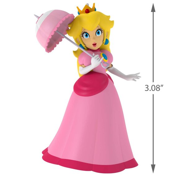 New! Princess Peach Super Mario Bros. Hallmark Keepsake Christmas Ornament 2019 - Picture 3 of 5